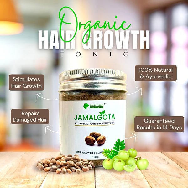 Jamalgota Ayurvedic Hair Growth Powder for Hair Regrowth and Volume